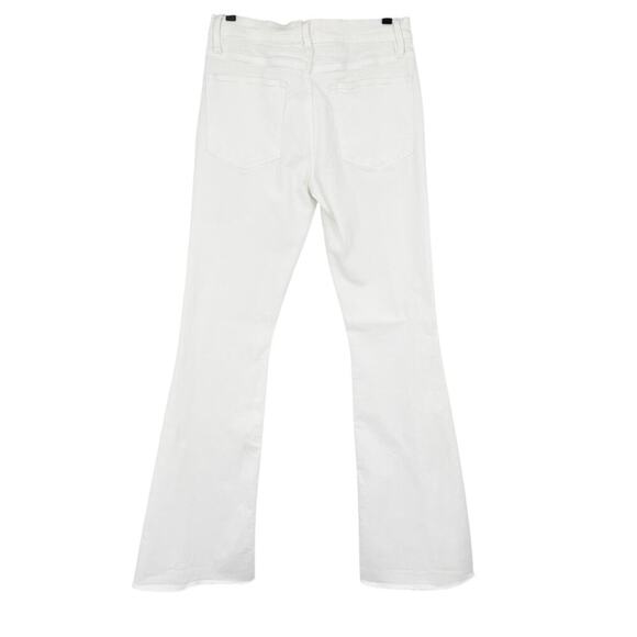 Frame Denim Le High Flare Jean in Blanc White Women's Size 29 - Picture 9 of 11
